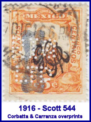 Royal Insurance Company, Ltd, 1916 perfin